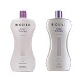 Pachet pentru Par Vopsit - Biosilk Farouk Color Therapy: Sampon 1006 ml, Balsam 1006 ml
