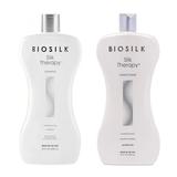 Pachet Nutritiv - Biosilk Farouk Silk Therapy: Sampon 1000 ml, Balsam 1006 ml