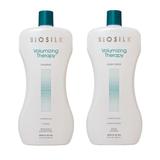 Pachet pentru Volum - Biosilk Farouk Volumizing Therapy: Sampon 1000 ml, Balsam 1006 ml