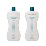 Pachet 2 x Sampon pentru Volum - Biosilk Farouk Volumizing Therapy Shampoo, 1000 ml