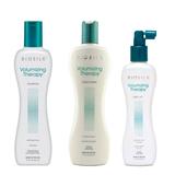 Pachet pentru Volum - Biosilk Farouk Volumizing Therapy: Sampon 355 ml, Balsam 355 ml, Spray 207 ml