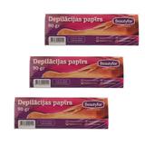 Pachet 3 x Benzi din Hartie pentru Epilat - Beautyfor Waxing Paper Strips, 90 g, 100 buc
