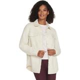 Geaca femei Skechers Sherpa Shacket JA182-CRW, S, Alb