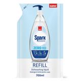 Rezerva Detergent Lichid pentru Vase Zero Coloranti si Parfum - Sano Spark Dishwashing Liquid Zero Refill, 700 ml