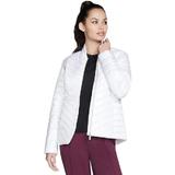 Geaca femei Skechers Goshield Shine Jacket JA150-WHT, L, Alb