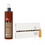 Pachet pentru Par Deteriorat - Milk Shake Integrity & Strength: Spray Tratament, 250 ml + Fiole Tratament, 8 x 10 ml