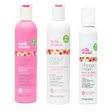 Pachet pentru Ingrijirea Parului Vopsit - Milk Shake Colour Care: Sampon Colour Maintainer, 300 ml + Balsam Colour Maintainer, 300  ml + Balsam Spuma Leave-In, 200 ml