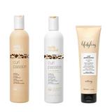 Pachet pentru Par Ondulat si Cret - Milk Shake Curl Passion & Lifestyling: Sampon, 300 ml + Balsam, 300 ml + Crema, 150 ml