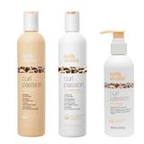 Pachet pentru Par Ondulat si Cret - Milk Shake Curl Passion: Sampon, 300 ml + Balsam, 300 ml + Fluid pentru Modelarea Parului Ondulat si Cret, 200 ml