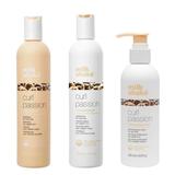 Pachet pentru Par Ondulat si Cret - Milk Shake Curl Passion: Sampon, 300 ml + Balsam, 300 ml + Fluid, 200 ml