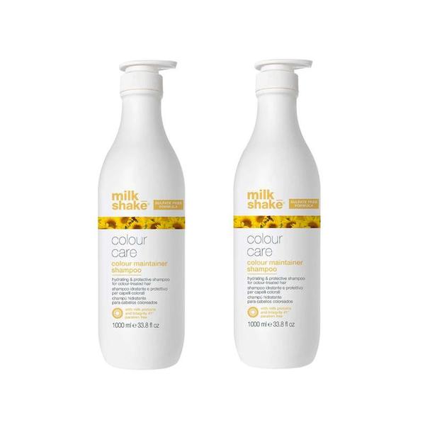 Pachet 2 x Sampon pentru Ingrijirea Parului Vopsit - Milk Shake Colour Care Colour Maintainer Shampoo, 1000 ml