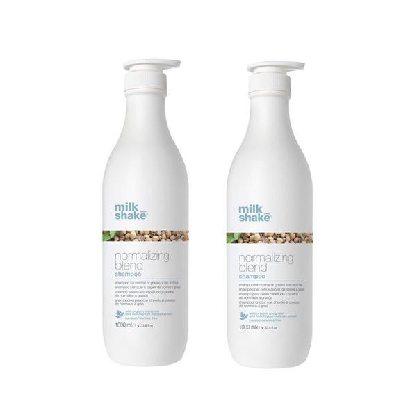 Pachet 2 x Sampon Echilibrant pentru Scalp si Par Gras - Milk Shake Scalp Care Normalizing Blend, 1000 ml