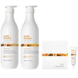 Pachet Hidratare Intensiva pentru Par Uscat - Milk Shake Moisture & More: Sampon, 1000 ml + Balsam, 1000 ml + Lotiune, 12 fiole x 12 ml