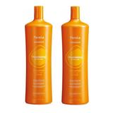 Pachet 2 x Sampon Restructurant pentru Par Uscat - Fanola Wonder Nourishing Extra Care Shampoo, 1000 ml