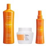 Pachet Nutritie Intensa si Restructurare pentru Par Uscat - Fanola Wonder Nourishing: Sampon, 1000 ml + Masca, 500 ml + Spray  Leave-In, 195 ml