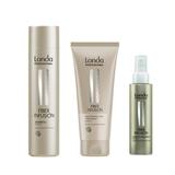 Pachet Reconstructiv cu Cheratina - Londa Professional Fiber Infusion Keratin: Sampon 250 ml, Tratament Reconstructiv 200 ml, Tratament 5 Minute 100 ml
