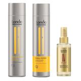 Pachet Reparator - Londa Professional Visible Repair: Sampon 250 ml, Balsam 250 ml, Ulei Argan 30 ml