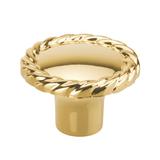 Buton pentru mobila Rope, finisaj auriu lucios, D:30 mm