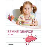Semne grafice pentru grupa mica 3-4 ani - Caiet de lucru, editura Booklet