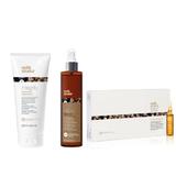 Pachet pentru Par Deteriorat - Milk Shake Integrity: Masca Tratament, 200 ml + Spray Tratament, 250 ml + Fiole Tratament, 8 x 10 ml