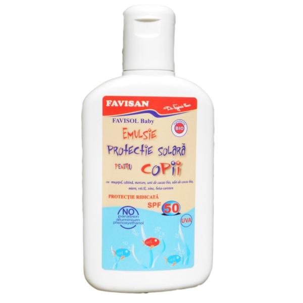 Emulsie de Plaja pentru Copii FPS 50 Favisol Baby Favisan, 150ml