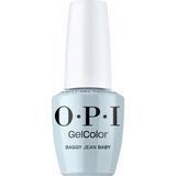 Lac de Unghii Semipermanent Hema-Free - OPI Gel Color, Mani-tude Collection, nuanta Baggy Jean Baby, 15 ml
