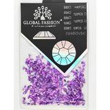  Decor pentru unghii, Swarovski, Romburi 3D, Global Fashion, set 1440 buc, liliac