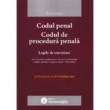 Codul penal. Codul de procedura penala. Legile de executare Act.10 septembrie 2025, editura Hamangiu