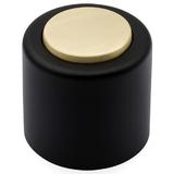 Opritor pentru usa Round, finisaj alama mata/negru mat CB, Ø: 40 mm