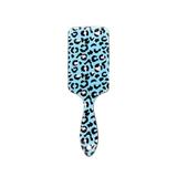 Perie pentru par, dreptunghiulara, Leopard,  Turcoaz