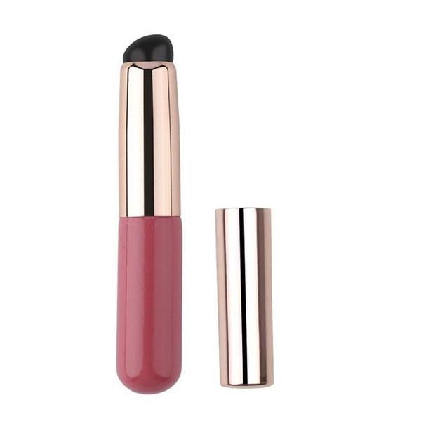 Aplicator de silicon 3 în 1 pentru  fixarea Decorurilor și aplicarea pigmentilor/pudrelor, roz mic