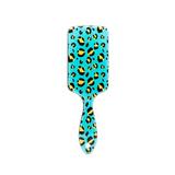 Perie pentru par, dreptunghiulara, Leopard, Verde