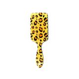 Perie pentru par, dreptunghiulara, Leopard,  Maro deschis