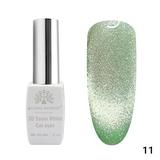 Oja semipermanenta, Snow White, 3D Cat Eye, Global Fashion 8ml, 11 (Fara Tpo)