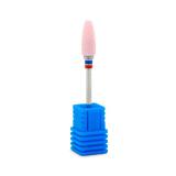 Bit de ceramică pentru gel și ojă semipermanentă, brîu roșu-albastră, 600031
