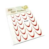 Stiker French interior cu Ombre Nail Stickers 5D, SD-1927