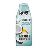 Sampon pentru Par Deteriorat - Keff Shampoo Keratin & Coconut Oil , 500 ml