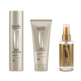 Oferta Black Friday 2025: Londa Professional Fiber Infusion Keratin: Sampon 250 ml, Tratament 200 ml + Ulei de Argan 100 ml