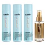 Oferta Black Friday 2025: 3 x Balsam Calmant pentru Scalp Sensibil - Londa Professional C.A.L.M Conditioner Instantly Soothes Sensitive Scalp, 250 ml + Ulei Argan, 100 ml