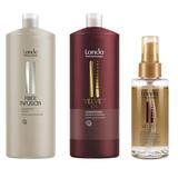 Oferta Black Friday 2025: Londa Professional: Sampon Fiber Infusion Keratin 1000 ml, Balsam Velvet Oil 1000 ml + Ulei Argan 100 ml