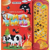 Lumea animalelor. Carte cu sunete: 52 de butoane - Elena-Roxana Peptanus, editura Global Books