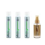 Oferta Black Friday 2025: 3 x Fixativ de par Londa Professional Style Layer Up Flexible Hold Spray, 500 ml + Ulei de Argan 100 ml