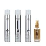 Oferta Black Friday 2025: 3 x Fixativ cu Fixare Extrem de Puternica - Londa Professional Lock It Extreme Strong Hold Spray, 500 ml + Ulei de Argan 100 ml