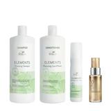 Oferta Black Friday 2025: Wella Professionals Elements Renewing:  Sampon 1000 ml, Balsam 1000 ml, Spray Leave-In 150 ml + Ulei Reconstructiv 30 ml