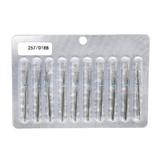 Bit diamant pentru cuticule, flacără, brâu albastru 257/018B