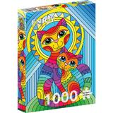 Puzzle 1000: Inseparable Cat and Kitten