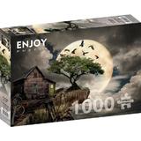A Log Cabin On A Cliff - Puzzle 1000 Piese Enjoy