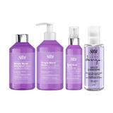 Set mic ingrijre par blond Simply Blond ( Sampon 250 ml + Masca 250 ml + Spray 125 ml + Ser 100 ml )