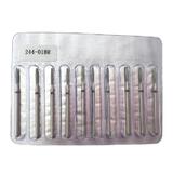 Bit pentru cuticule de diamant, flacără rotunjită, brâu roșu 244-018R