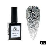 Oja semipermanentă Global Fashion, Gel polish Elite Glow 15 ml, 117